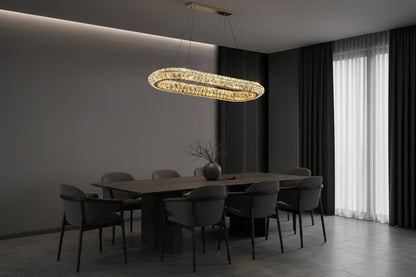 Aurora Luxe Crystal Pendant Chandelier