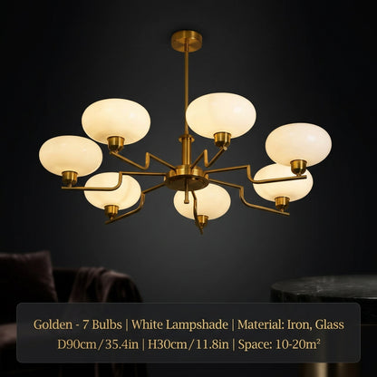 BOLLICINA Glass Globe Cluster Chandelier