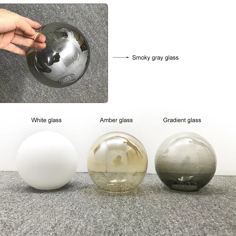PERLAGE Glass Globe Cluster Chandelier