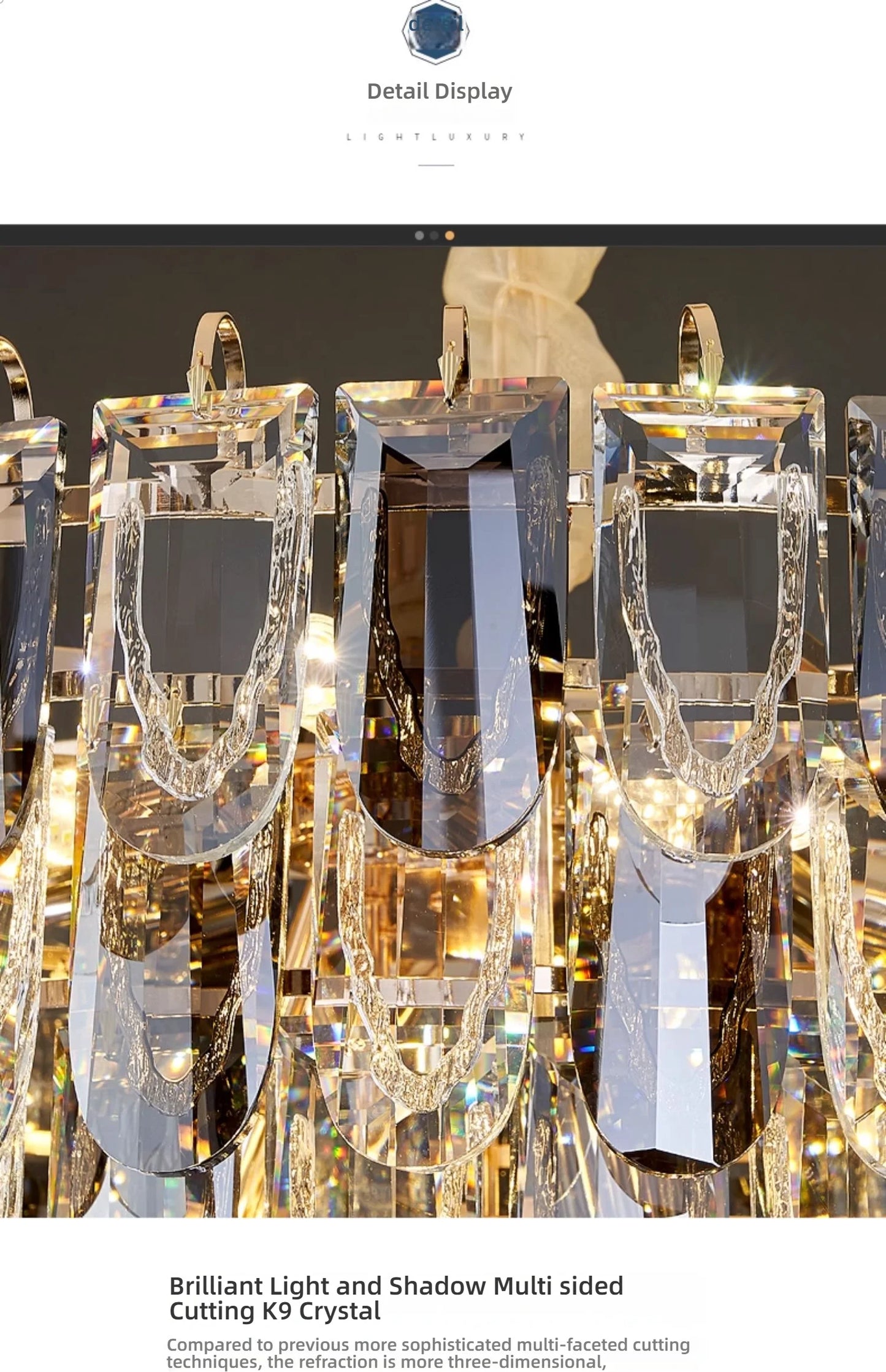 Lustra Nova Crystal Cascade Chandelier