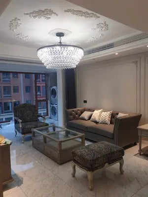 Retro Vintage Crystal Pendant Light.