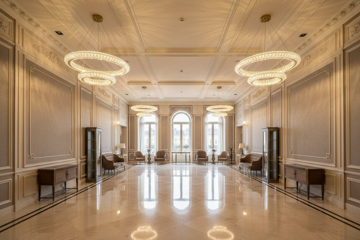 Aurora Luxe Crystal Pendant Chandelier