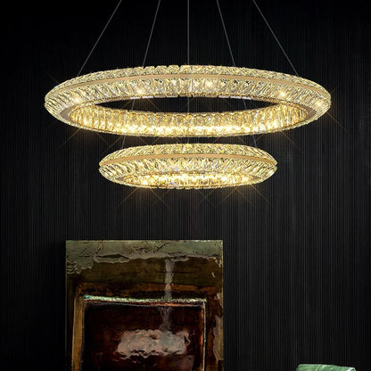 Aurora Luxe Crystal Pendant Chandelier