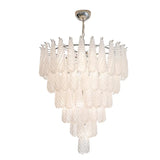 CASCADE Textured Glass Chandelier