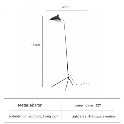 Linea Noir Minimalist Floor Lamp