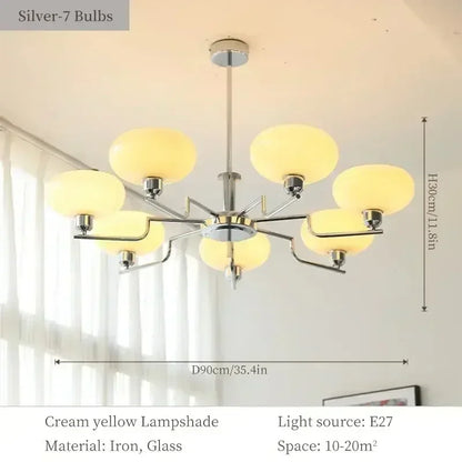 BOLLICINA Glass Globe Cluster Chandelier