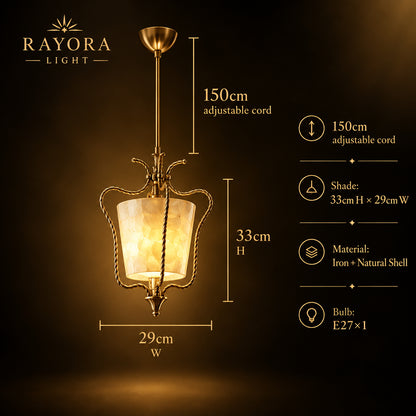 OSTRELLA Natural Shell Pendant Light
