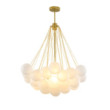 NUVELLE Frosted Glass Globe Chandelier