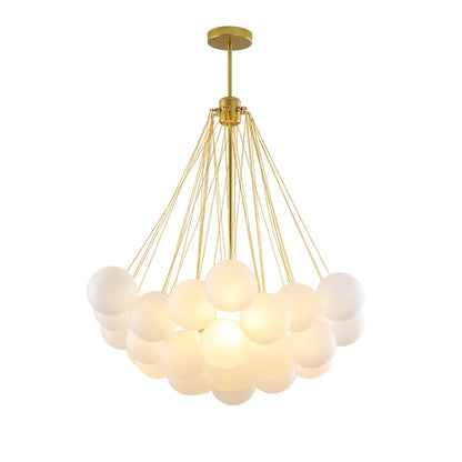 MetroGlow™ Frosted Glass Chandelier