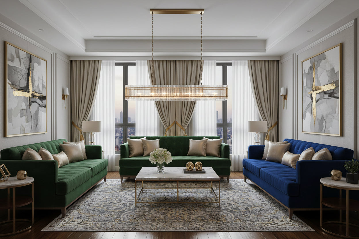 Luxe Prism Linear Crystal Chandelier