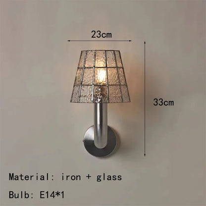 ODETTE Art Deco Stained Glass Wall Sconce