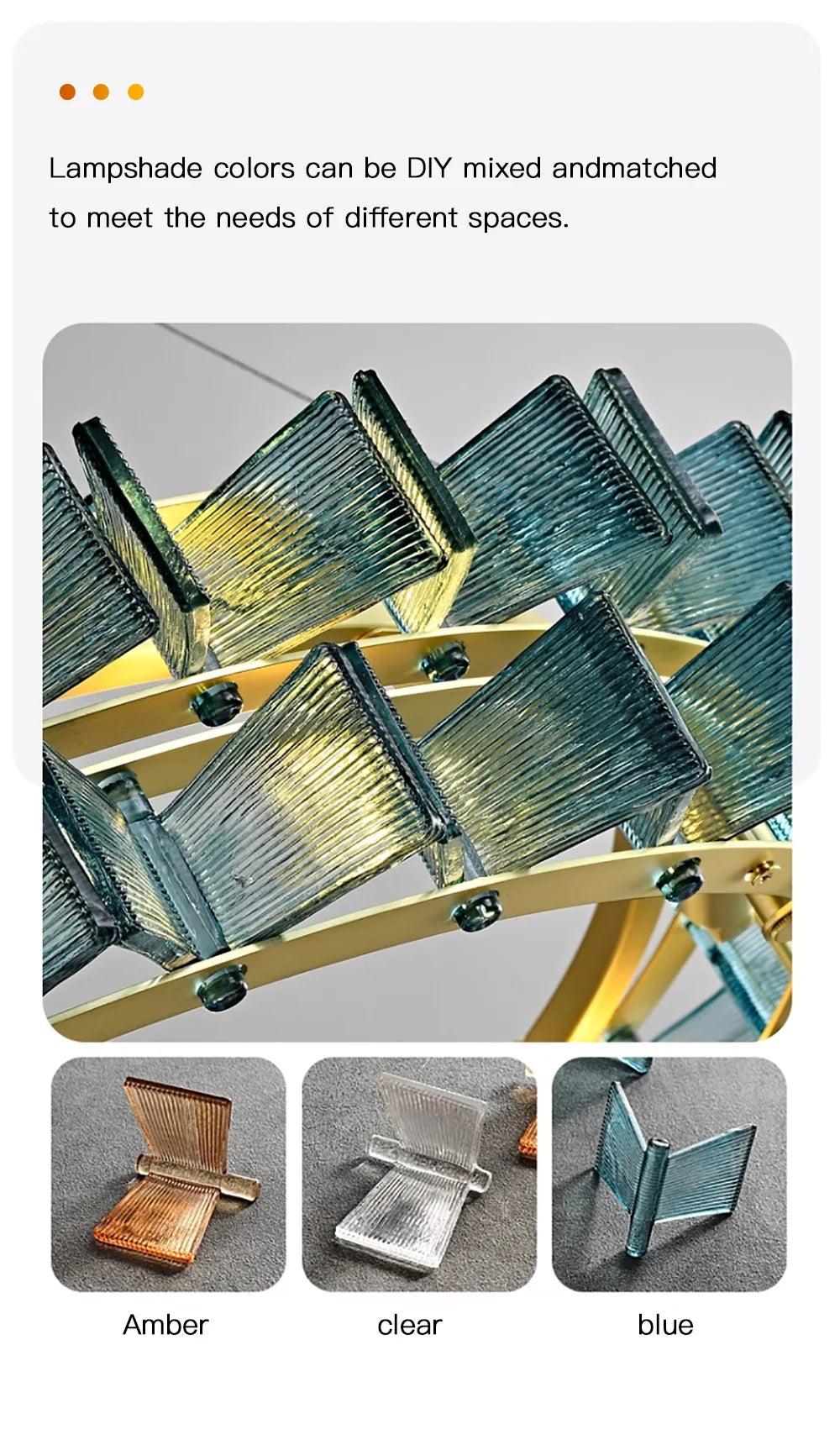 Marbella Blue Orbit Chandelier