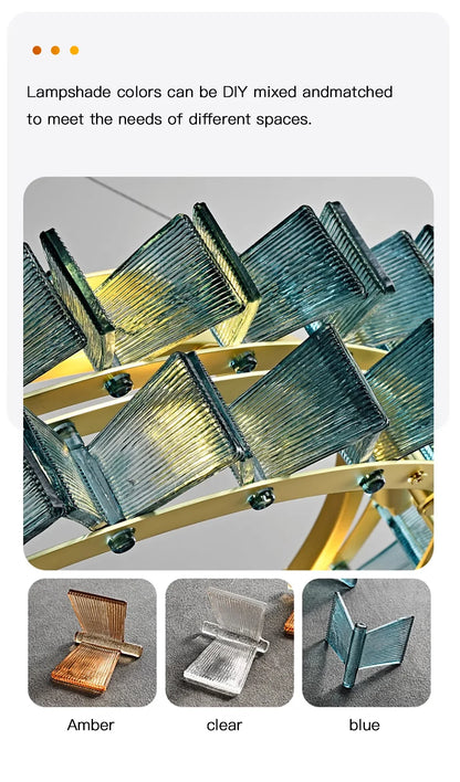 Marbella Blue Orbit Chandelier