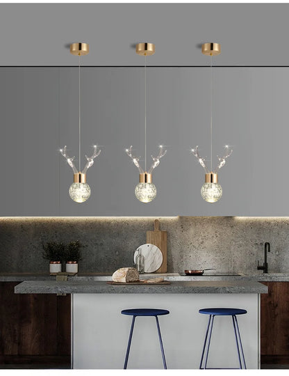 Luminora Bubble  Deer  Chandelier