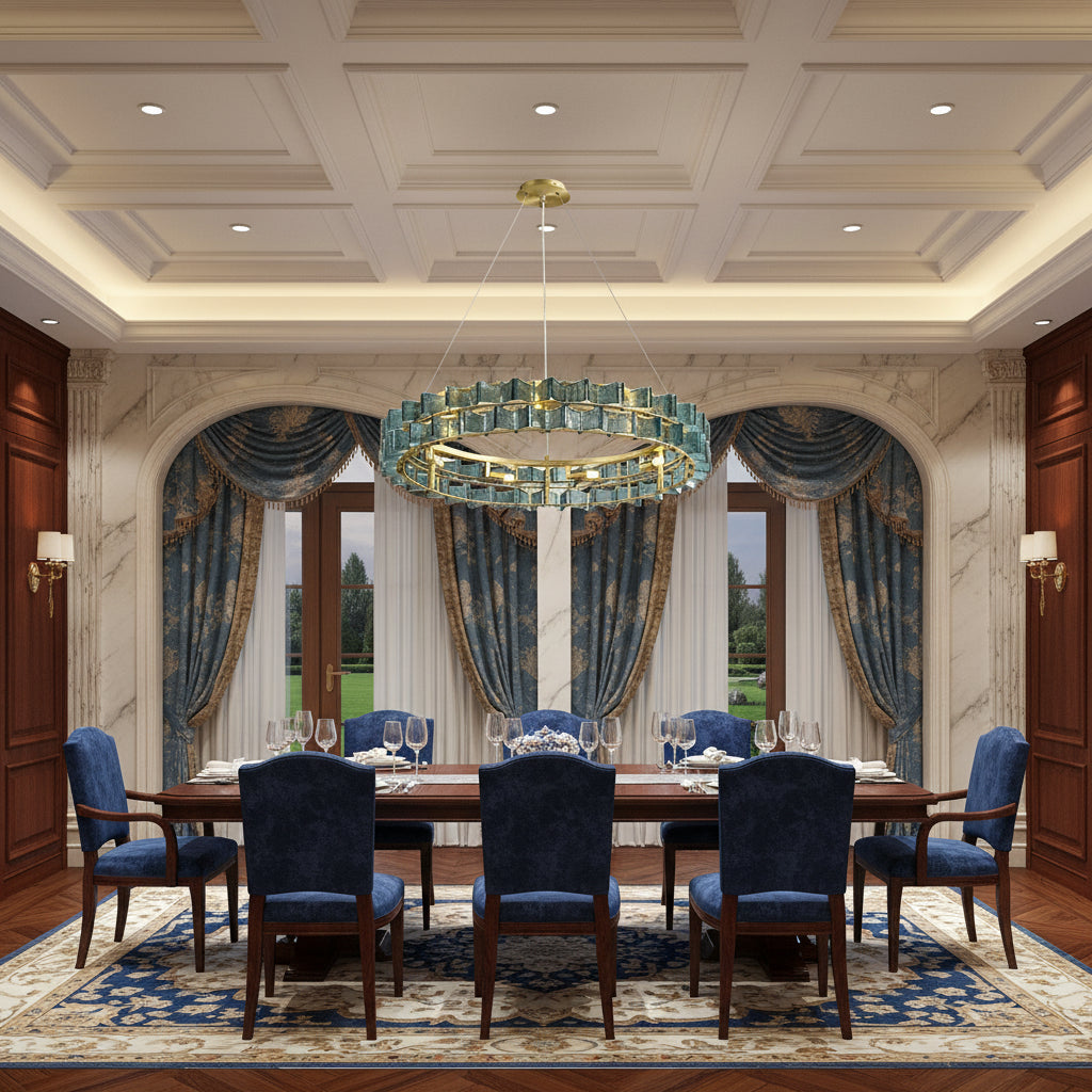 Marbella Blue Orbit Chandelier