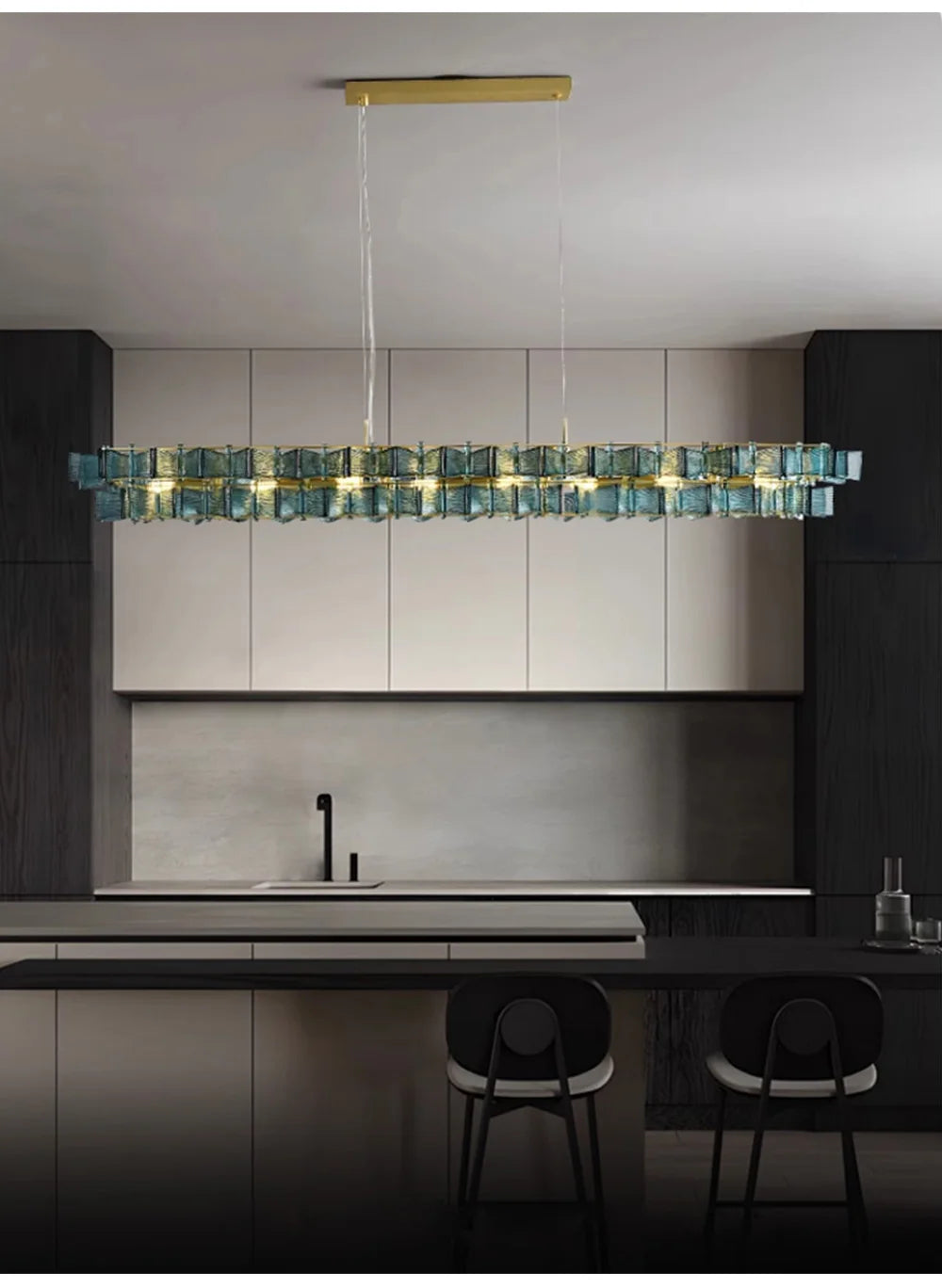 Marbella Blue Orbit Chandelier