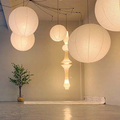 HOSHI Round Paper Pendant Lamp
