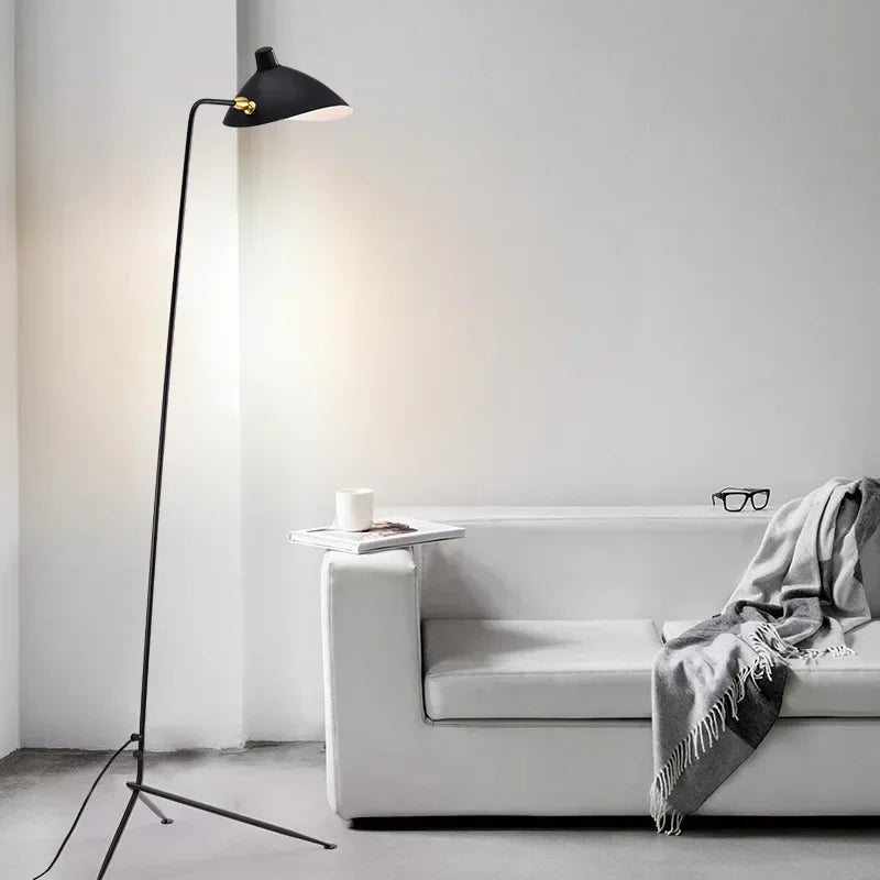 Linea Noir Minimalist Floor Lamp