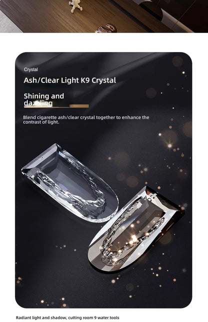 Lustro Cascade Crystal Feather Chandelier