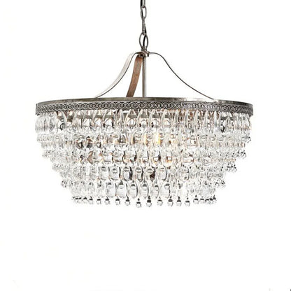 Retro Vintage Crystal Pendant Light.