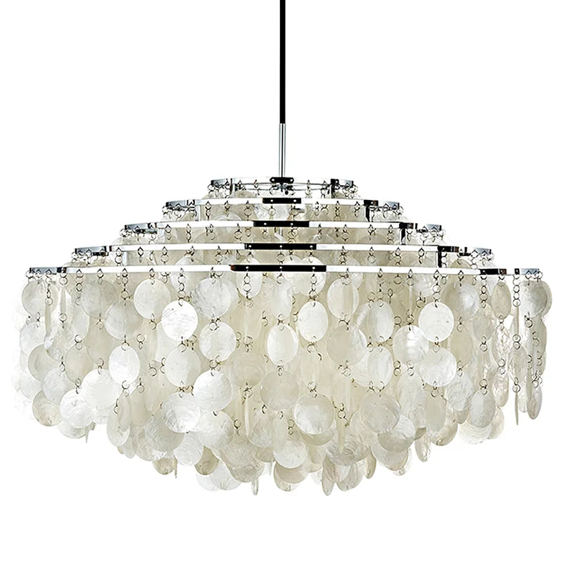 COQUILLE Tiered Shell Chandelier