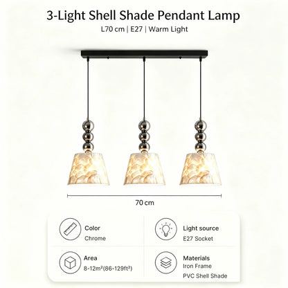 NAUTILE Mid-Century Shell Pendant Light