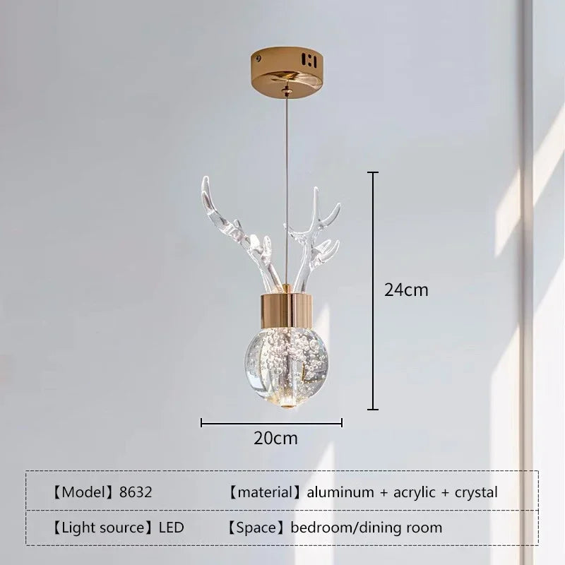 Luminora Bubble  Deer  Chandelier