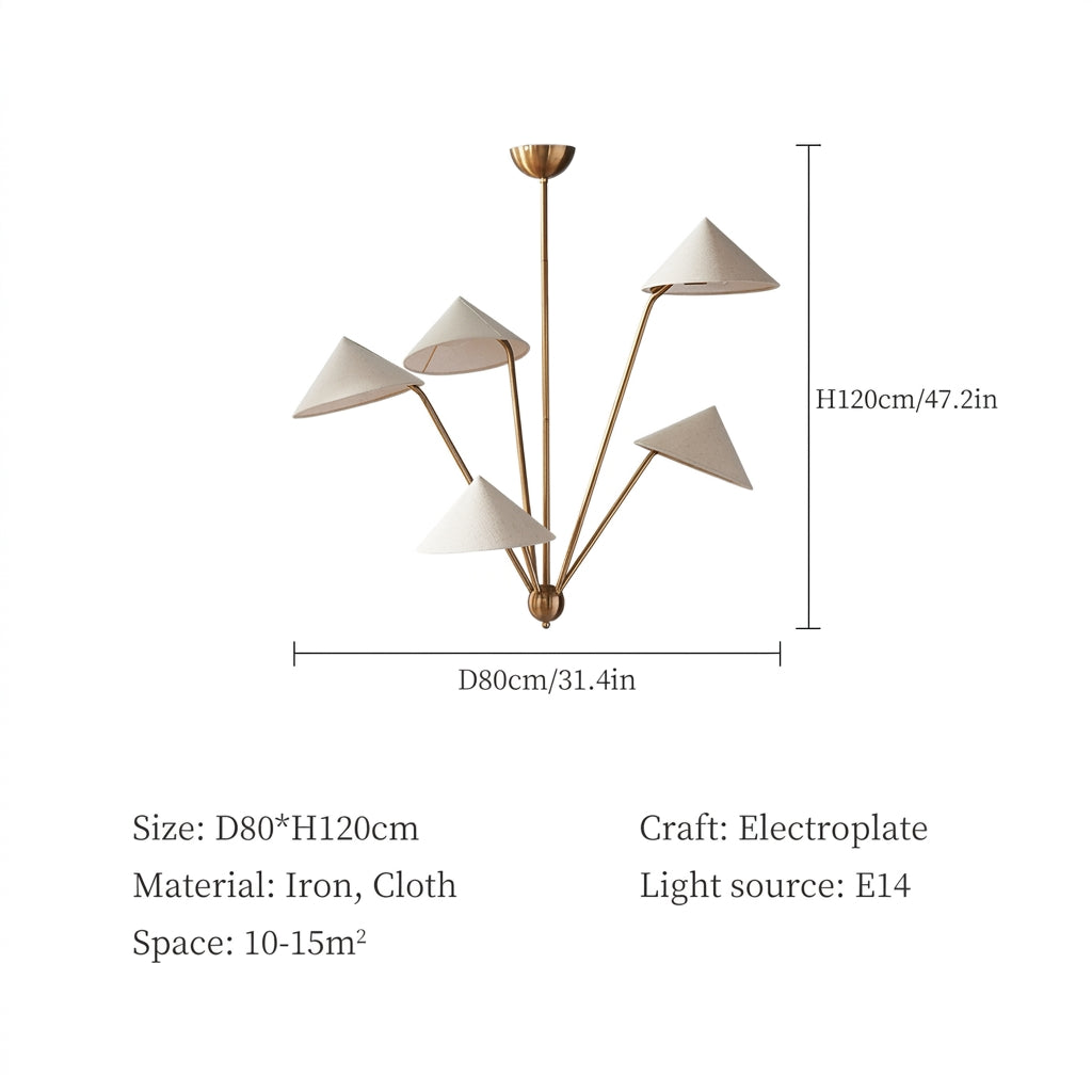 AWAYUKI Wabi-Sabi Cloth Pendant Light