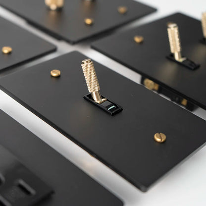 Brass Light Switch 3 Gang