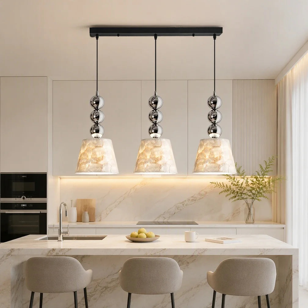 NAUTILE Mid-Century Shell Pendant Light