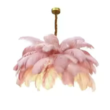 Feather Ostrich Chandelier