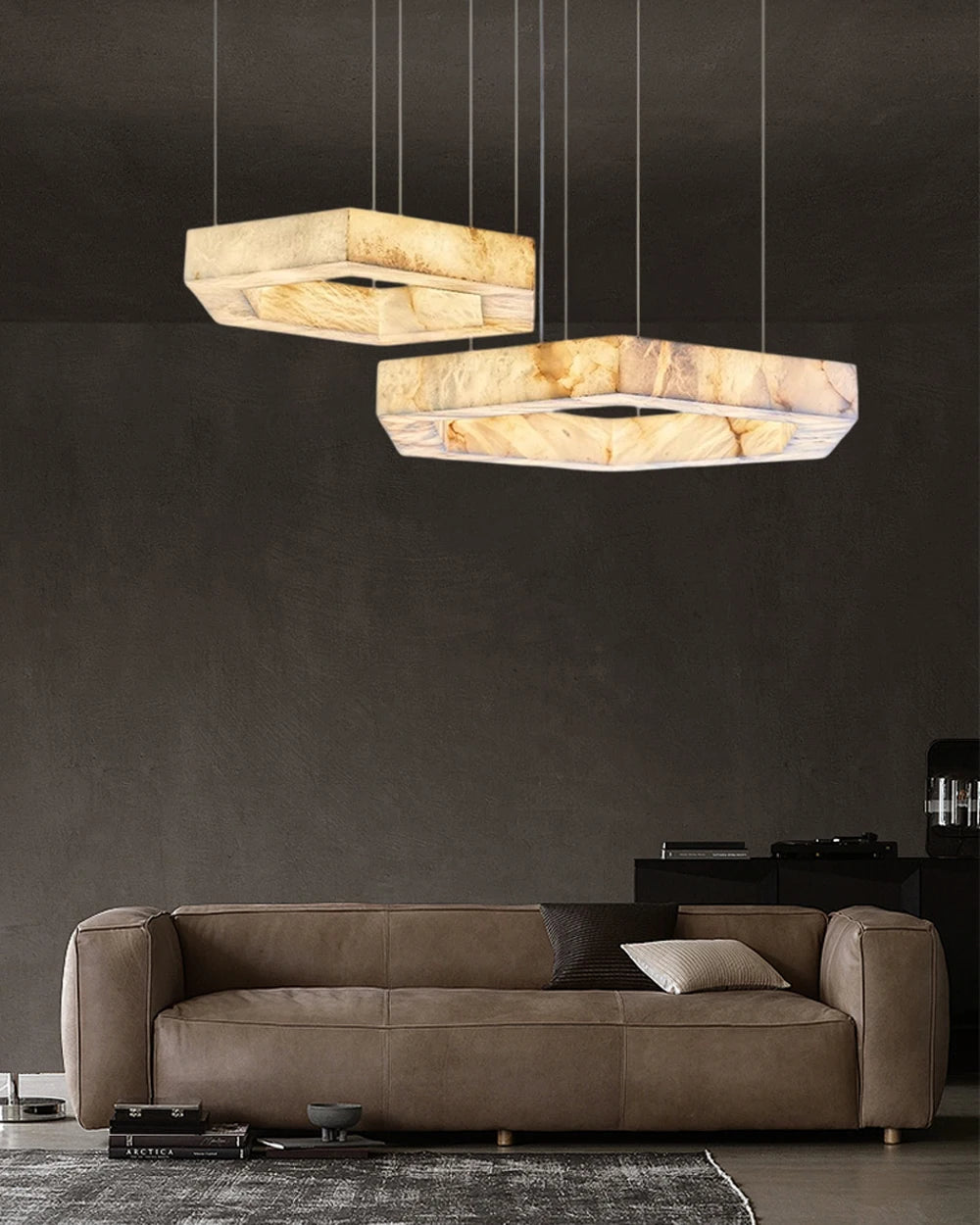 Marbelleza™ Hexagon Marble Chandelier