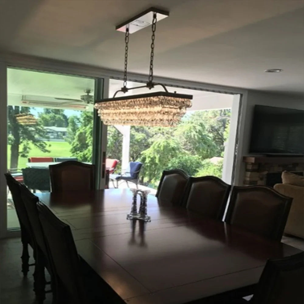 Retro Vintage Crystal Chandelier