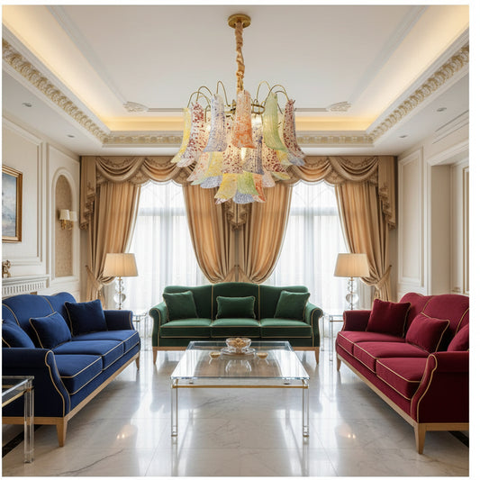 Venini Luxora Glass Chandeliers