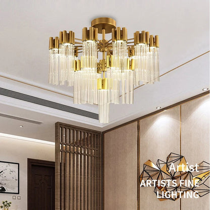Aurora Blossom Glass Chandelier