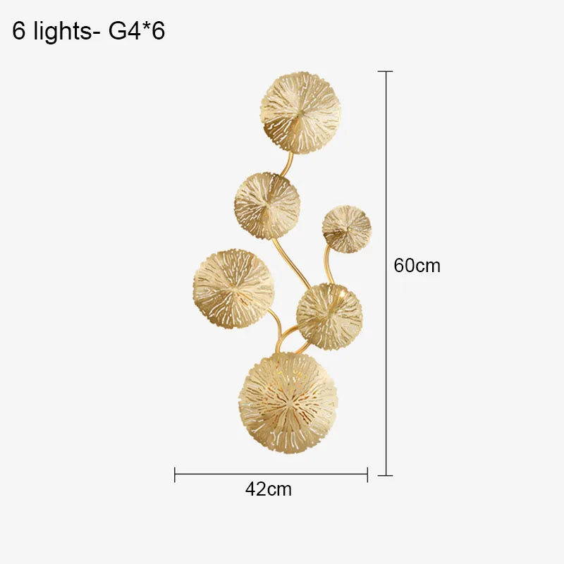 Lotus Leaf Wall Sconce