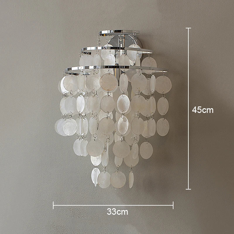 COQUILLE Tiered Shell Chandelier