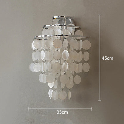 COQUILLE Tiered Shell Chandelier
