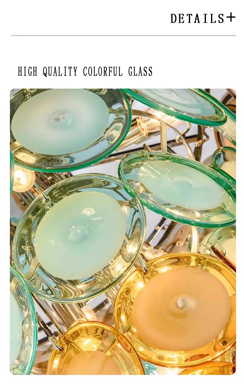 Aurora Disc Art Deco Crystal Chandelier