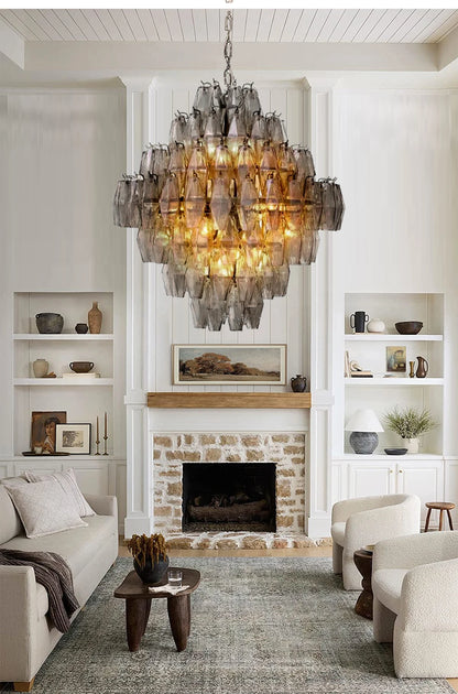 AURORA Gem Cascade Glass Chandelier