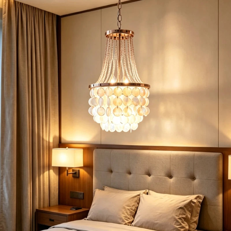 NEREIDA Shell & Pearl Chandelier