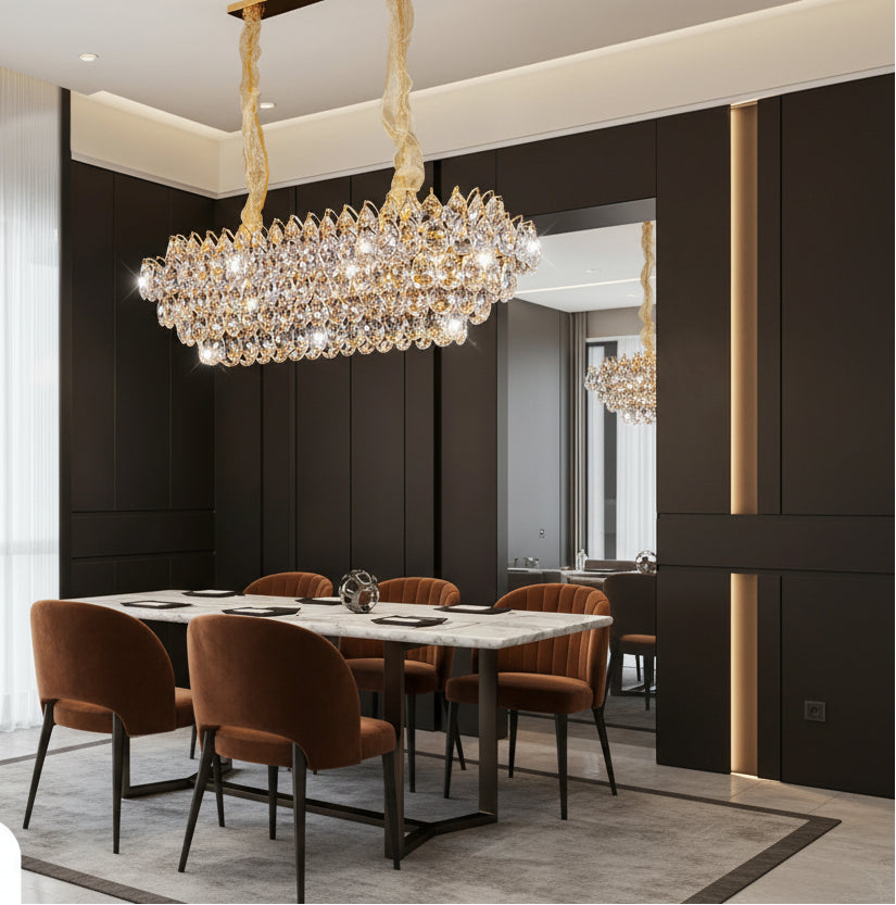 Nordique Prism Crystal  Chandelier