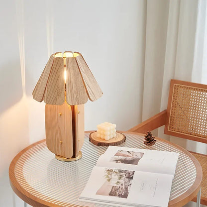 RADICA Wabi-Sabi Solid Wood Table Lamp