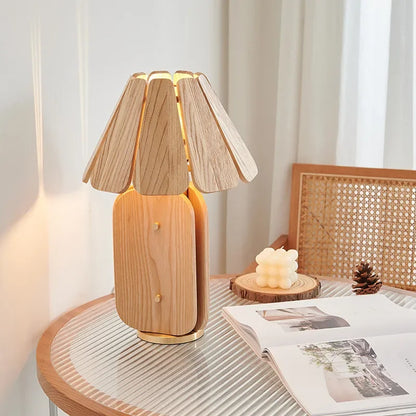 RADICA Wabi-Sabi Solid Wood Table Lamp
