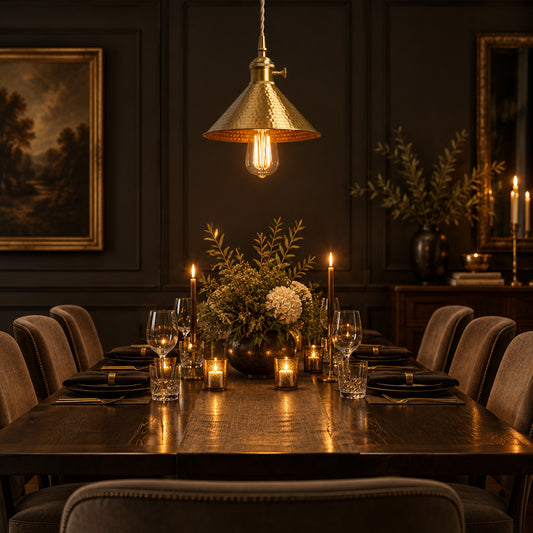 CAMPANA Brass Cone Pendant Light