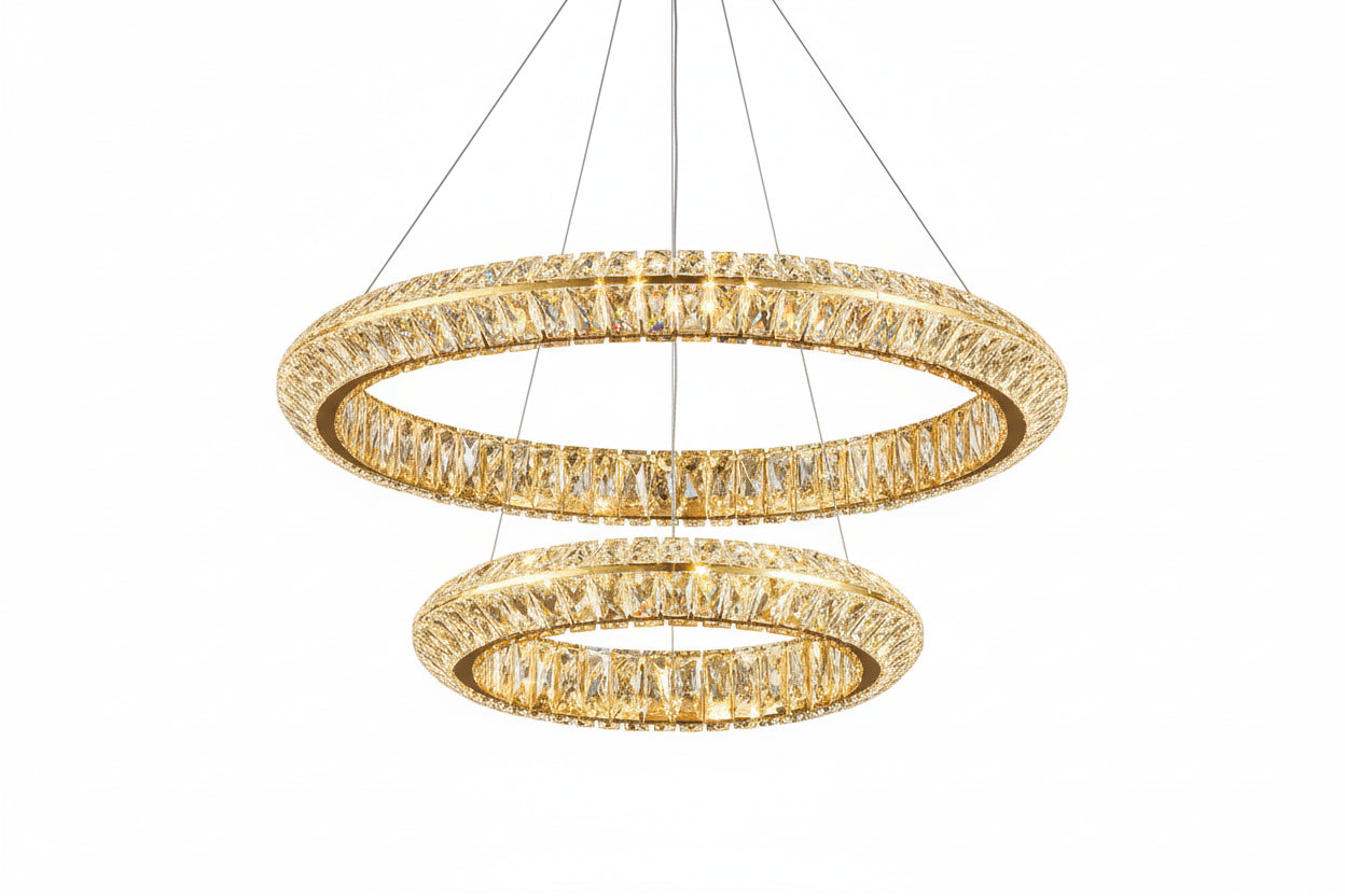 Aurora Luxe Crystal Pendant Chandelier