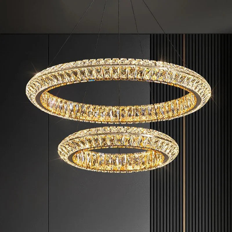 Aurora Luxe Crystal Pendant Chandelier