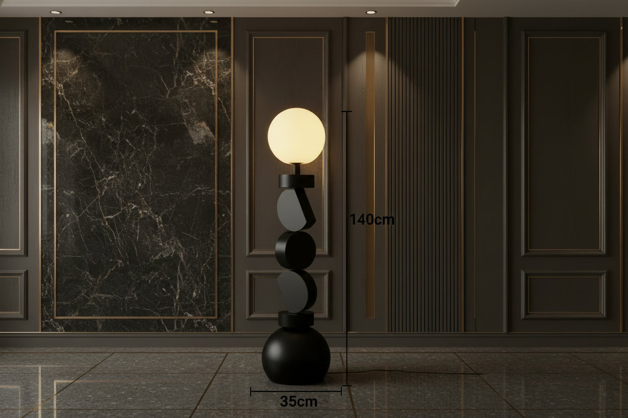 Obsidian Aura  Floor Lamp