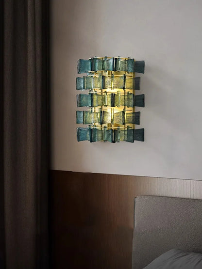 Marbella Blue Orbit Wall Lamp