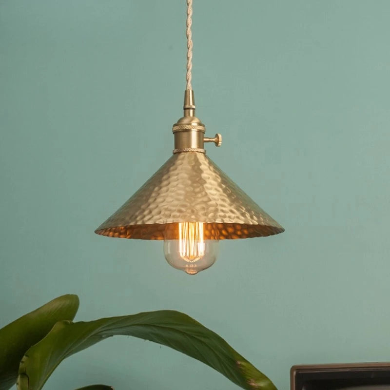CAMPANA Brass Cone Pendant Light